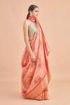 Blush Pink floral Print Saree