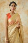 Golden Tissue Metallic Saree