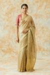 Shimmer Grey Tissue Metallic Saree