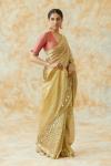 Shimmer Grey Tissue Metallic Saree