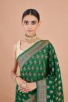 Green Floral Georgette Saree-Dummy