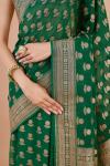 Green Floral Georgette Saree-Dummy