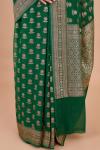 Green Floral Georgette Saree-Dummy