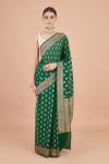 Green Floral Georgette Saree-Dummy