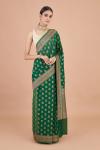 Green Floral Georgette Saree-Dummy