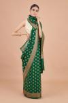 Green Floral Georgette Saree-Dummy