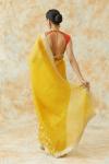 Mango Yellow Organza Saree