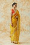 Mango Yellow Organza Saree