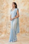 Powder Blue Georegette Saree