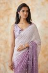 Orchid Purple Georegette Saree