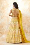 Yellow Georegette Lehenga