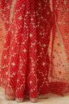 Deep Red Organza Saree