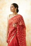 Deep Red Organza Saree