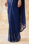 Mid night Blue Georegette Saree