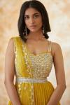 Mango Yellow Georegette Anarkali Suit