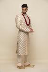 Ivory Cotton Sherwani