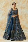 Blue Silk Lehenga