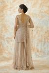 Golden Beige Sharara Suit