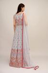 Silken Grey Georegette Anarkali