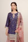 Berry-Coral Sharara Suit