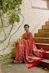 Marigold Bandhej Saree