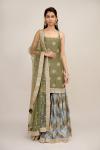 Olive Green Sharara Suit