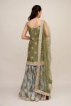 Olive Green Sharara Suit