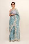 Veronica Blue Organza Saree