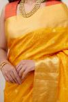 Sunshine Yellow Kanjeevaram Saree