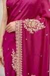 Mulberry Rouge Silk Saree