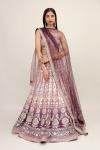 Ombre Grape Wine Lehenga