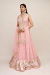 Old Rose Pink Chanderi Suit