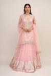 Old Rose Pink Chanderi Suit