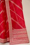 Imperial Red Organza Saree