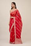 Imperial Red Organza Saree