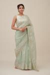 Sublime Green Organza Saree