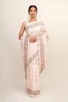 Ballet Pink Organza Saree