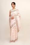 Ballet Pink Organza Saree