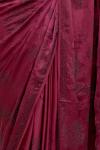 Plum Wine Satin Saree