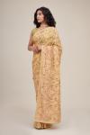 Mocassin Yellow Georgette Saree