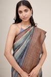 Anchor Grey Silk Saree