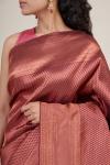 Old Wine Silk Saree