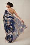 Nilofer Blue Organza Saree