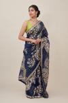 Nilofer Blue Organza Saree