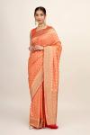 Marigold Georgette Saree