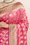 Crimson Rose Georgette Saree