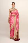 Crimson Rose Georgette Saree