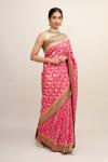 Crimson Rose Georgette Saree