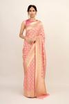 Whimsy Pink Georgette Saree