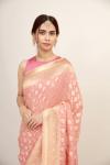 Whimsy Pink Georgette Saree